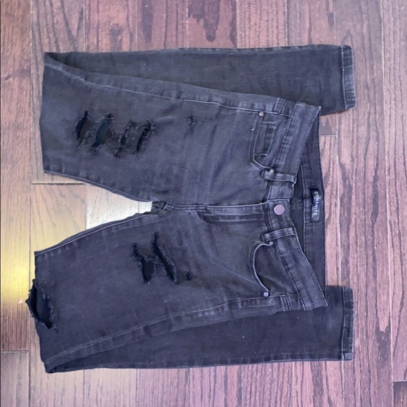 Mid-rise Black jegging - Picture 2 of 4